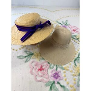 Womens Straw Sun Hat Floppy Brim‎ Fashion Accessory Beach Vacation